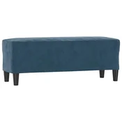 Vidaxl Klop modra 100x35x41 cm žamet
