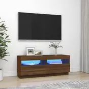 TV ormaric s LED svjetlima boja smedeg hrasta 100 x 35 x 40 cm