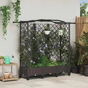 Povišeni krevet s mrežom i krovom Smeda 163 x 40 x 129 cm PP
