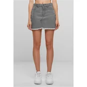 Womens mini denim skirt UC - grey