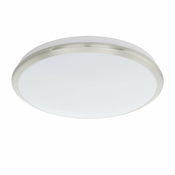 EGLO 93499 | Manilva Eglo zidna, stropne svjetiljke svjetiljka 1x LED 1500lm 3000K poniklano mat, bijelo