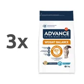 Advance veterinarska dieta Weight Balance 3 x 3 kg