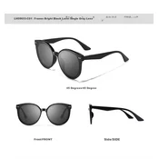 Loho Unisex naocare za sunce, Crne