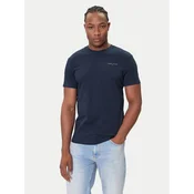 Tommy Jeans Majica Linear Chest DM0DM21780 Mornarsko modra Slim Fit