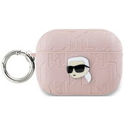 Karl Lagerfeld Karl Lagerfeld Monogram Karl Head - Ovitek za AirPods Pro 2 (roza)