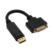 InLine 17199K 0.2m DisplayPort DVI-D Black video cable adapter