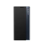 HURTEL Nov ovitek za spanje za Samsung Galaxy S25 Edge s preklopnim stojalom - črn