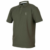 Majica Fox Collection Green & Silver Polo Shirt Small