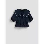 Reserved - Bluza s dekorativnim okovratnikom