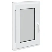 Vidaxl Okno za klet RISOR 50 x 75 cm PVC in steklo Antracit