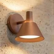 Lucande LED-stenna svetilka za zunanjo uporabo Tabena, rjava, IP44, CCT - Sodobni - Aluminij