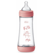 Chicco Perfect 5 bocica za bebe 4 m+ Fast Flow Pink 300 ml