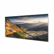 tulup.si Stenska plošča za kuhinjo Mountain sunrise 120x60 cm