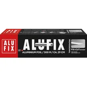 ALUFIX aluminijasta folija 29 cm x 300 m, z rezalnim robom