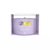 Yankee Candle Votivna sveča v kozarcu Lemon Lavender 37 g