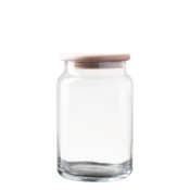 Steklena posoda s pokrovom 0,93 l — Basic Kitchen - 593766