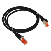 Patch kabel S/FTP kat 6A LSOH 2,0 m črne barve ALANTEC