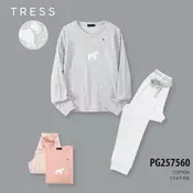 Tress Ženska dolga pižama, Tress 7560 mini kuža