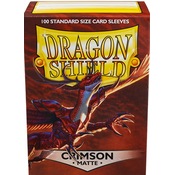 Dragon Shield 100 Standard Sleeves - Crimson Matte