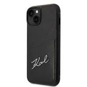 Karl Lagerfeld OVITEK KARL LAGERFELD KLHCP14MCSSK ZA IPHONE 14 PLUS 15 PLUS Z ŽEPOM