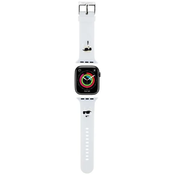 Karl Lagerfeld KLAWLSLKCNH Apple Watch Strap 42/44/45/49mm white 3D Rubber KarlChoupette Heads (KLAWLSLKCNH)