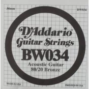 DAddario BW034 SINGLE 80/20 BRONZE WND 034