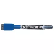 Marker za bijelu ploču, s poklopcem-gumicom, 1,3 mm, EF, konusni, PILOT V-Board Master S, plavi WBME-VS-EF-L-BG