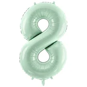 Folija balon številka 8 EIGHT zelen 72 cm