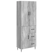 vidaXL Set omar 2 pcs Siva Sonoma 66 x 34,5 x 89,5 cm Inženirski les