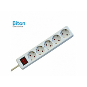 BITON ELECTRONICS Prenosna prikljucnica 5 / 1.5 met prekidac PP/J 3X1.5mm (ET10122)