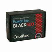 CoolBox Powerline Black 500 jedinica za napajanje 500 W 20+4 pin ATX ATX Crno