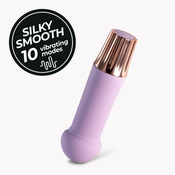 Mini vibrator Crushious - Mellow Puff, vijoličen