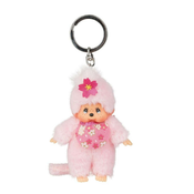 Monchhichi Mončiči dekle roza obesek za ključe 10cm