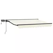 Rucni okvir tende s LED-ima Krem i Antracit 3,5 x 2,5 m