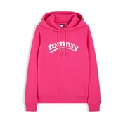 Tommy Jeans Majica ESS fuksija / bela