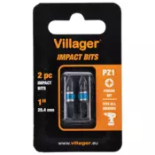 VILLAGER Set bitova 25mm PZ1 Set odvijaÄ?a i bitova