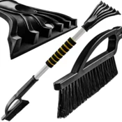 shumee Strgalo za led, avto krtača, krtača za sneg, močna, dolga 60 cm