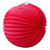 Lampion, okrogel, 22 cm, rdeč
