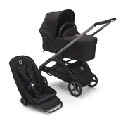 Bugaboo Dragonfly s košaro - GRAPHITE/MIDNIGHT BLACK - MIDNIGHT BLACK