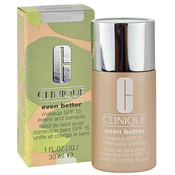 Clinique Even Better Make-up tekoči puder za suho in mešano kožo odtenek 04 Cream Chamois SPF 15 30 ml