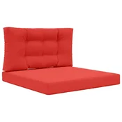 Vidaxl Zunanja blazina za kavč Blago Rdeča 80 x 80 cm