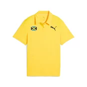 Womens Puma x JAMAICA Performance Polo T-Shirt, Yellow T-Shirt, Size 4XL T-Shirt, Clothing