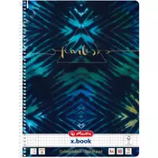 Herlitz: Batik Fearless zvezek s kvadratki, spiralni, A4