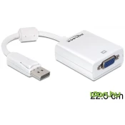 Monitoradapter DP zu VGA-Bu weiss
