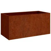 Vidaxl Cvetlično korito 62x40x39 cm corten jeklo
