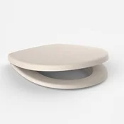 56 750 04 0000: WC deska SANIT 3000D (visoka linija D), Duroplast, kovinski tečaji, beige, mehko zapiranje (soft close)