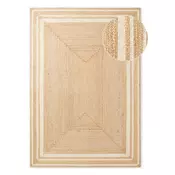 Kremno bela/v naravni barvi obojestranska/ročno tkana preproga iz jute 160x230 cm Jutta – Hanse Home