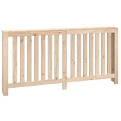 Vidaxl Pokrov za radiator 169x19x84 cm trdna borovina