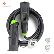 Green Cell Habu Mobile EV Charger 11 kW 7 m Type 2 CEE za polnjenje električnih vozil EV PHEV 2v1 Wallbox z aplikacijo GC