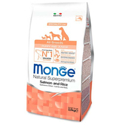 Monge Dog Puppy & Junior Losos & rice - 15 kg